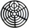 Orbitron 6 Square Dish Round Plastic Gully Grid Grate Heavyduty Drain Cover Black Finish (1x Round Cover)