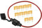 A ABSOPRO Porte-fusible étanche à Lame 5A, Support de fusible 16 AWG, Support de fusible en Ligne de Style Lame en métal Noir