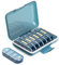Joinice Tablettenbox 7 Tage 4 Fächer, Morgens Mittags Abends, Feuchtigkeitsbeständig, Pillendose 7 Tage Große Fächer für Medikamente, Fischöl, Vitamine, Nahrungsergänzungsmittel (4x7 Blau)