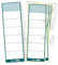 itenga 50x Ordneretiketten Ordnerrückenschild für breite Ordner I Aufkleber für Ordnerrücken selbstklebend aus Haftpapier 6x19cm (petrol)