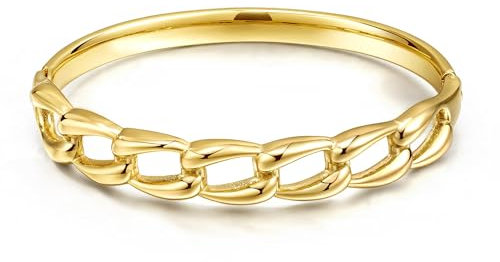 Joo&Rind Armreif Gold Armband Damen, Bambusknoten Armbänder 18k Vergoldet Edelstahl Wickelarmband, Geschenke für Frauen (Link)