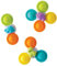 Infantino Spinner Ventouse Pop en Silicone pour Le Bain, 6 Mois et Plus, Multicolore, Paquet de 3