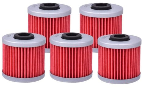 DOFABI 5 pezzi filtro olio moto, for KYMCO, scooter 200i 300i 350i Downtown 125i 200i 300i People Sostituzione filtro olio moto