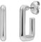 XENOX® Frame Creolen - Damen Ohrringe aus hochwertigem Edelstahl, 100% Wasserfest | X2675