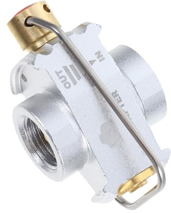 CIMAXIC Gas Refill Adapter for Camping Stove Air Vent Function Silver Canister Shifter Compatible Outdoor Cooking and Lpg Bottles