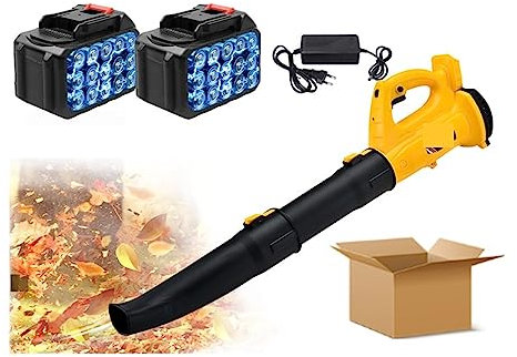 Velocità 320 CFM Aeratore senza fili industriale ， Spazzatrice for foglie di neve Attrezzi for parti da giardino ， Polvere for la cura del prato for batteria da 21 V - Potente(6.0-2 batteries)