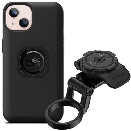 QUAD LOCK Vorbaukappe (Verstellbar) Fahrradhalterung Kit mit MAG Handyhülle für iPhone 13