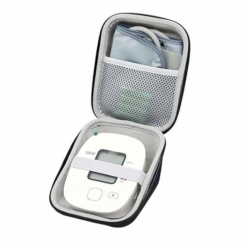 Hard Case Travel Bag for Om-Ron BP742N 5 Series Upper Arm Blood Pressure Monitor with Cuff That fits Standard and Large Arm Blood Pressure Monitor Case