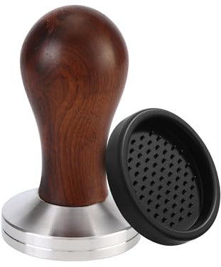 BUCOMTU Tamper 51mm, Kaffee Tamper aus Edelstahl, inklusive Tamperpad, rutschfester, gewichteter,geeignet für Baristas/Kaffeeliebhaber