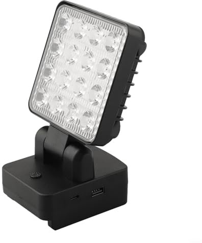 HOHOVYVY Kabellose Arbeitsleuchte Taschenlampe Für Den Außenbereich Für Bosch 18V Akku BAT622 BAT609