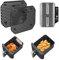 Pavlleen 2 Pack Grille Anti Projection en Silicone pour Air Fryer Ninja Double Stack XL SL400EU & SL300EU, Accessoires Réutilisables pour Ninja Foodi 9.5L, Protection Anti Éclaboussure et Graisse