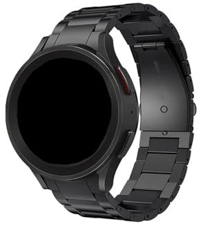 Cinturino in acciaio inossidabile adatto for Samsung Galaxy Watch 7 6 5 4/ 5pro/ 6Classic 4Classic cinturini for orologi(Black,For Galaxy Watch 4 40mm)