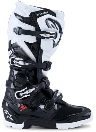 Alpinestars Tech 7 Enduro 2026 Motocross Stiefel, schwarz/weiß, 16