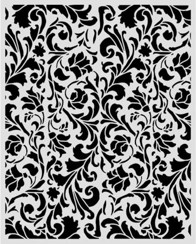 Stamperia - Thick Stencil for Scrapbooks, Albums, Cards, Bullet Journals, and More, Flexible Material, Easy to Clean, Perfect for Crafts and Gifting (Wonderland, Tapestry)
