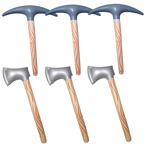 Whyzsjnclg Pioche Gonflable en PVC étanche, 6 pièces, 23 Pouces, réaliste, pour Cadeau de fête Cosplay
