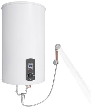 Balider Scaldacqua calda da 120 litri, capacità di memoria, potenza di riscaldamento, protezione dalle perdite, da appendere a parete verticale, 25-75 °C
