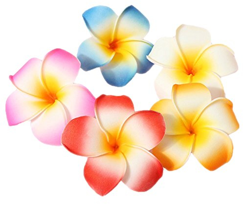 10 Pièce 7 cm Plage de Fleurs Hawaïenne Hawaii Barrette Pince à Cheveux Mariage