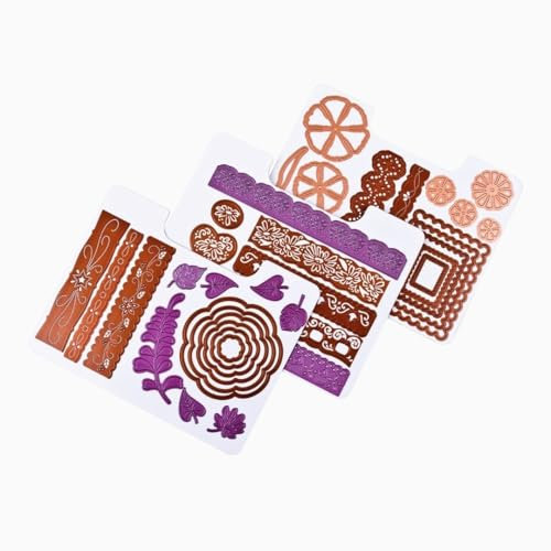 ArtBin 6979AA Magnetisches Stanzformen-Set, 9er-Pack, Stanzschablonen-Organizer, magnetische Organizer-Blätter, 3 Blatt [2er-Pack], weiß