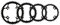 SFA Unisex-Adult 421589041 COR.MTB Steel 3/32 BCD 104x38, Argent, 3 x