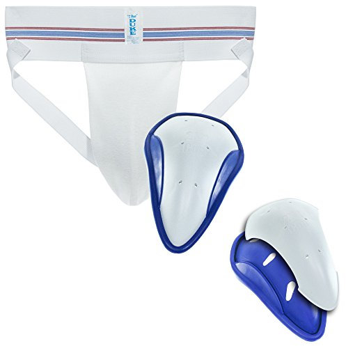 Duke Athletic Supporter – Weiß – mit 2N1 Cup im Lieferumfang enthalten, Weiß, Small (26-32)