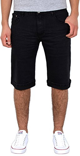 ESRA Herren Jeans Shorts Herren Kurze Hosen Herren Kurze Jeans Hose Bermuda Shorts Sommer Hose A370