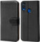 Verco Handyhülle für ZTE Blade V10 Vita Hülle, Schutzhülle für ZTE V10 Vita Tasche PU Leder Flip Case Schutzhülle Brieftasche - Schwarz