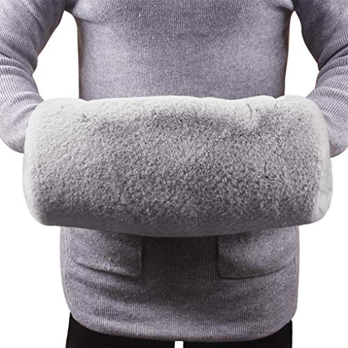 Faux Fur Hand Muff Wrist Hand Warmer Gloves Plush Thicken Hand Muffs Women Insulated Hand Cover Soft Full Finger Mitten