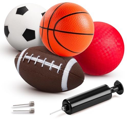 INPODAK Sportbälle Set für Kleinkinder Ball Baby ab 1 Jahr Motorik Babyball | Mini Bälle für Kinder Klein Weich Verschiedene Bälle set Drinnen Draußen Babyspielzeug Geburtstag Weihnachten Oster Geschenke