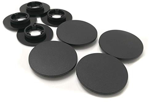 Fußmatten Befestigung Clipse für Nissan Renault PKW Universal Druckknopf Halter Clips, Schwarz, 4er Set