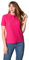 Polo Shirt Básica Manga Corta piqué Algodón Transpirable Golf Top (Fucsia, L)