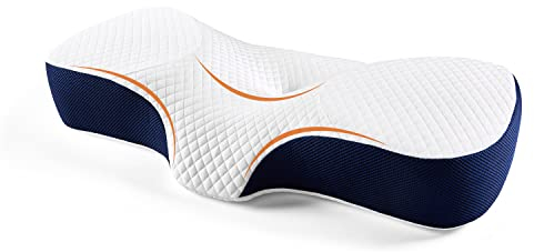 Sweetnight Kopfkissen, Memory Foam Kissen, Nackenkissen Nackenstützkissen Schlafkissen Ergonomisches Kissen Nackenhörnchen Bettkissen 67x35cm