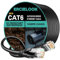 Ercielook Cat6 Outdoor Ethernet Cable 20m - High Speed 23AWG 10Gbps CCA UTP Network Cable - Direct Burial LLDPE UV Jacket LAN Cable