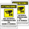 Cartello Area Videosorvegliata GDPR, Alluminio Riflettente, con Adesivo e Fori, 15×22cm Cartello Telecamera Sorveglianza Metallo per Casa e Negozio, Interno ed Esterno
