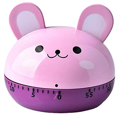 AIYING Cuisine, Minuterie à œufs, 60 Minutes Minuterie Mécanique en Forme d'animal Mignon, Minuteur Cuisine Manuel, pour l'études Enfants, Rappel Cuisson et Cuisson, Yoga Fitness