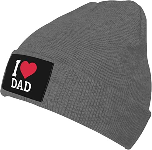YINGD Strickmütze I Love Dad Warm Beanie Mütze Wintermütze Unisex für Männer Frauen, #349, One size