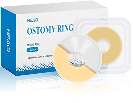 Ostomie - Barrierringe, 10PCS Ostomie-Auslaufsicherer Ringstreifen Für Ostomy Beutel Kompatibel Mit Allen Beuteltypen Und Marken, Stomabeutel, Außendurchmesser: 4mm Dicke (Schachtel Mit 10 Stück)