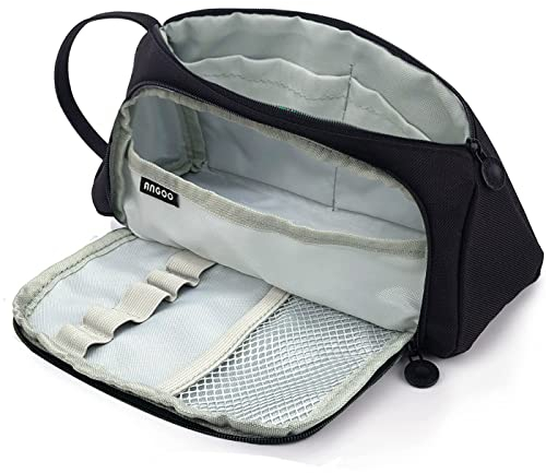 Federmäppchen Mäppchen Groß Kapazität Federtasche Federmappe Etui für Schule Teenager Mädchen Erwachsene Schlamppermäppchen Pencil case (Black)