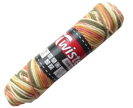 Twister Curly Topflappen- und Bastelgarn Ocker 105