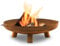 BBQ-Toro Brasero de 80 cm de diámetro | aspecto oxidado | brasero exterior con tres patas y dos asas | Brasero para el jardín, cuenco de fuego, cuenco de fuego para jardín, cuenco de fuego