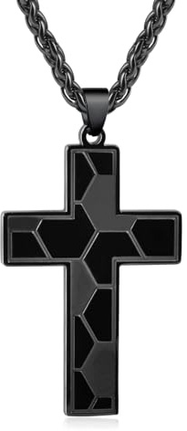 CheersLife Basketball/Fußball-Kreuz-Halskette Für Jungen, Kette Herren,Kommunion Geschenk Junge,Edelstahl-Anhänger Kette Sport-Schmuck Geschenk Für Männer,An Meinen Sohn Geschenk Für Sohn Von Mama