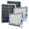 081 Store - 2 PEZZI faro led esterno con pannello solare 600w 6500k Bianco IP67 impermeabile pannello solare con telecomando