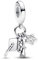 PANDORA Moments Abschluss 2024 Dreifacher Charm-Anhänger aus Sterling Silber mit Zirkonia, Kompatibel Moments Armbändern, 793240C01