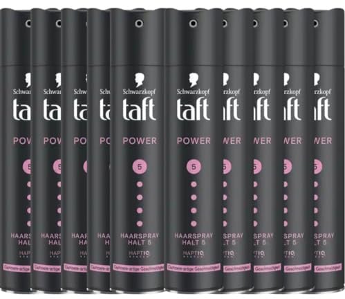 Mit Pufai Grocery, Taft Haarspray Power Cashmere Halt 5 Spray Haarspray 250 Mililiter x 10 Stück