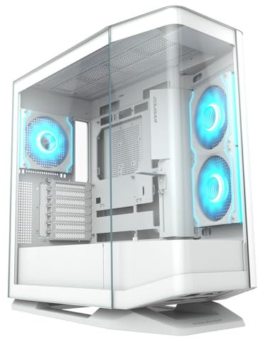Cougar FV270 Boîtier en Verre trempé incurvé | Intérieur spacieux pour Les Composants Haut de Gamme | avec Un Design de Flux d'air supérieur