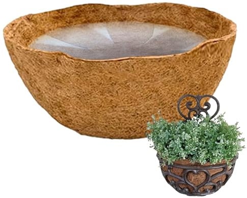Shurzzesj Kokoseinlage, Coco Liner Mulch, Kokos-Einlage Natur Für Hängemapeln Kokoseinlage Kokosmatte Hängekorb Kokos Ersatzeinlage Hanging Basket Für Garten Blumentopf, Kokosfaser-Ersatz-Futter