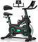DMASUN Exercise Bike for Home Gym Use with Large LCD Display & Tablet Holder, Super Quiet Magnetic Resistance Indoor Cycling Bike - Stationary Bike with Comfortable Seat Cushion, 350LBs Capacity
