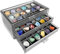 Rock-Sammelbox, Edelstein-Vitrine | Kristallregal mit 54 Fächern,3-lagige visuelle Acryl-Fossilien-Vitrine, Kristall-Aufbewahrungs-Felsen-Vitrine für Abschluss-Souvenirs, Steine, Muscheln, Miniaturen,