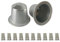 100 tazas vacías de cápsulas de café de papel de aluminio para cápsulas de café con pegatinas de sellado autoadhesivas, monodosis de café desechables