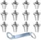 12 Pcs Football Studs with 1Pcs Stud Spanner,Metal Football Boots Studs,13mm/15mm Rugby Studs Replacement,Compatible with Nike Compatible with Puma Compatible with Adidas(Silver)