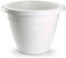 AC - Maceta Terracota - Plástico Resistente - Ideal para el Hogar, Plantas, Jardín, Decoración. - Cuidado de Plantas - Forma Redonda - Ø 20 cm - Color Blanco